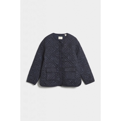 Gant Monogram Quilted Liner Jacket Evening Blue