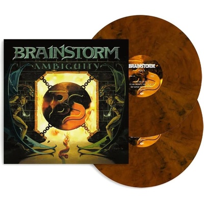 BRAINSTORM - AMBIGUITY LP - ORANGE-BLACK MARBLED IN GATEFOLD LP