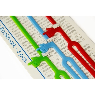Master Sada 3 silikonových záložek do knihy