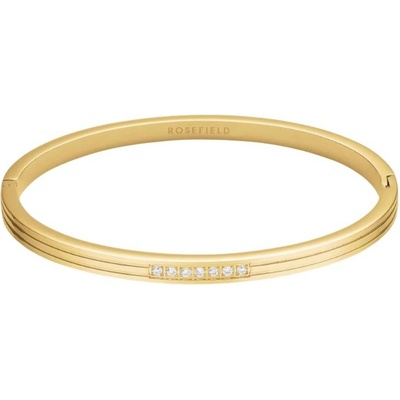 Rosefield Pevný pozlacený náramek s krystaly JBSCG-J1037