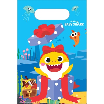 Baby Shark taška papírová 8 ks