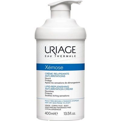 Uriage Xémose relipidační zklidňující krém pro velmi suchou citlivou a atopickou pokožku (Nourishes, Protects, Soothes Itching Sensations) 400 ml – Zboží Dáma