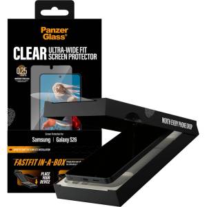 Panzer Стъклен протектор PanzerGlass за Samsung Galaxy S26, Ultra-Wide Fit w. FASTFIT IN-A-BOX