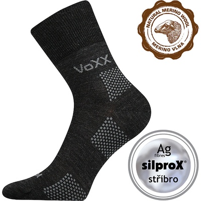 VoXX ORIONIS antibakteriální merino ponožky tm. šedá