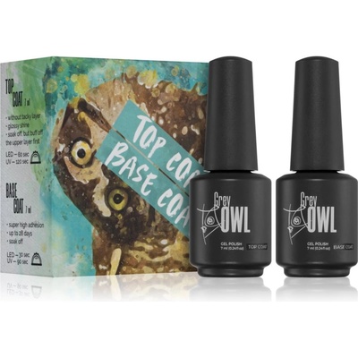 Grey Owl GO Top & Base базов и финален топ лак за нокти (с използване на UV/LED лампа)