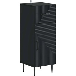 vidaXL Шкаф за баня HAARLEM Черно 30 x 31 x 80 см Инженерна дървесина (896826)