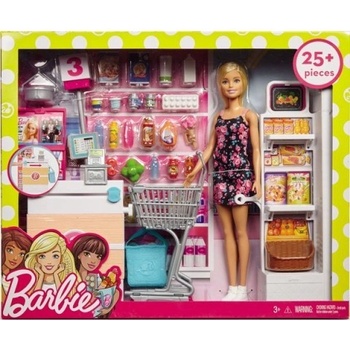 Barbie herní set supermarket