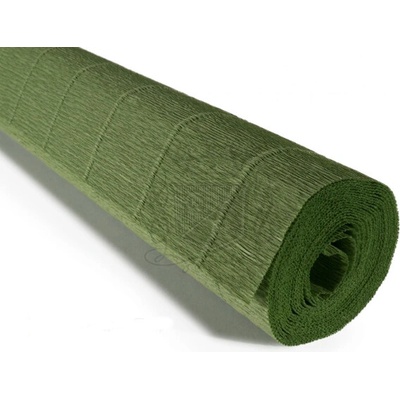 Italský krepový papír Cartotecnica Rossi 140g (50 x 250cm) - zelená 965