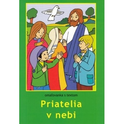 Priatelia v nebi omaľovanka s textom