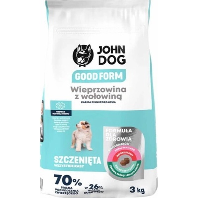 John Dog Good Form Junior Pork with beef 3 kg