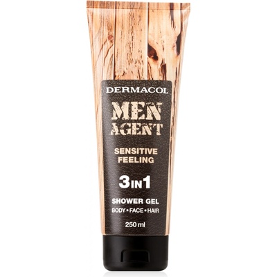 Dermacol Men Agent Sensitive Feeling sprchový gél 3v1 250 ml