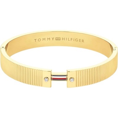 Tommy Hilfiger Očarujúce pevný náramok s kryštálmi Stripes 2781046