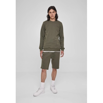 Urban Classics Мъжка блуза в цвят маслина Urban Classics Basic Terry CrewUB-TB2391-00176 - Маслина, размер M