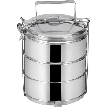 Orion Nerezový jídlonosič s víky 3 x 1,3 l