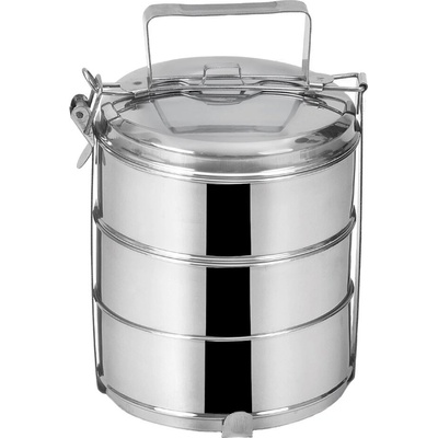 Orion Nerezový jídlonosič s víky 3 x 1,3 l