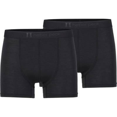 Heber Peak Мъжко мериносово термобельо Heber Peak MerinoMix165 PineconeHe. Boxer 2-Pack Merino base layer - Black / Black - размер 3XL (015-2303-0116)