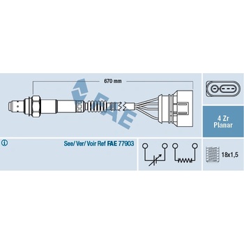 Lambda sonda FAE 77302