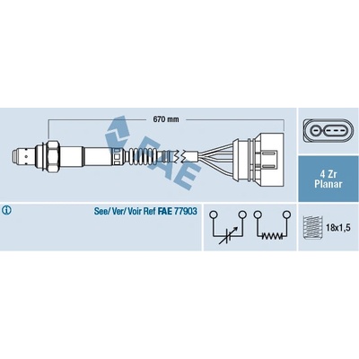 Lambda sonda FAE 77302