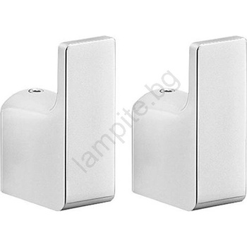 Gedy - К-кт 2x Стенна закачалка PIRENEI лъскав хром (SH0116)