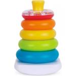 Man Yuk Toys Цветна кула с пръстени, комплект 6 бр. - на унгарски език (10403)