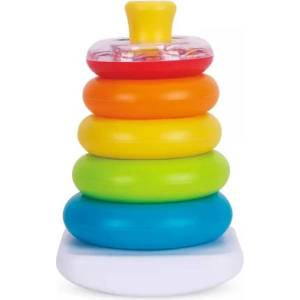 Man Yuk Toys Цветна кула с пръстени, комплект 6 бр. - на унгарски език (10403)
