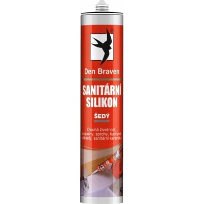 Den Braven Silikón sanitárny 280ml sivý RL