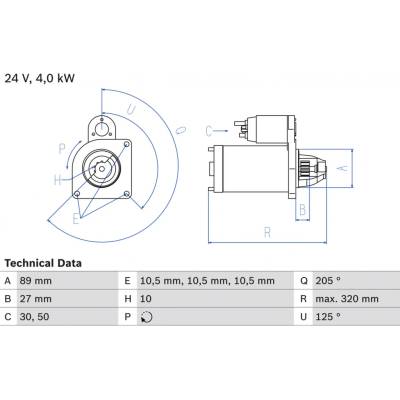 żtartér BOSCH 0 986 021 190