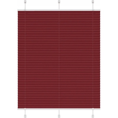 VidaXL Roleta plisé vínově 110 x 100 cm červená