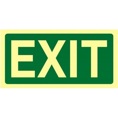 EXIT | Samolepka, 20x10 cm