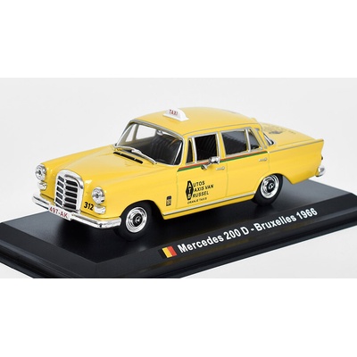 Mercedes-Benz 200D 1966 Bruxelles Taxi - Amercom časopis s modelem 1:43