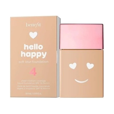 Benefit Hello Happy tekutý make-up s uv filtrem SPF15 08 Tan warm 30 ml
