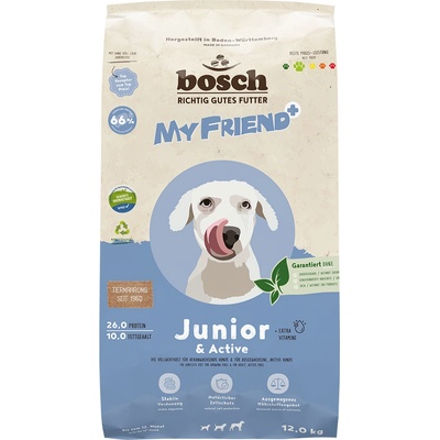 My Friend+ Dog Junior & Active 2 x 12 kg
