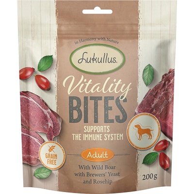 Lukullus Vitality Bites Immunity: divočák bez obilovin výhodné balení 3 x 200 g