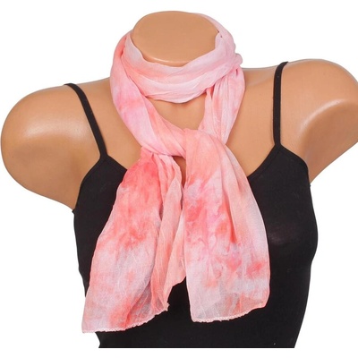 Дамски тънък шал в коралово