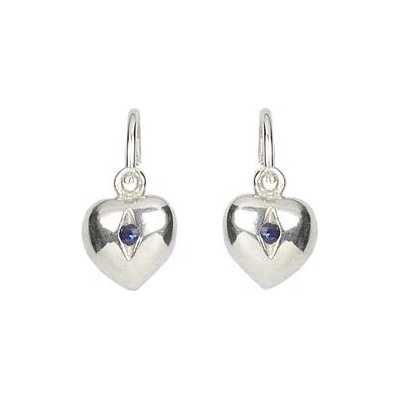 INFINITYSILVER Stříbrné dětské náušnice srdíčka MAŘENKA 000411201443