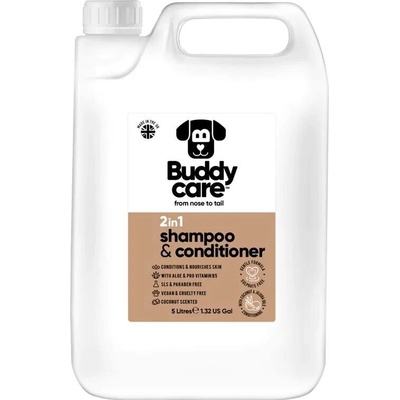 Buddycare Šampon a kondicionér pro psy 2v1 5 l