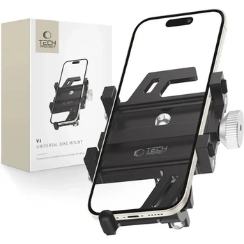 Tech-Protect Универсален държач за телефон за велосипед Tech-Protect V1, черен (5906203693566)