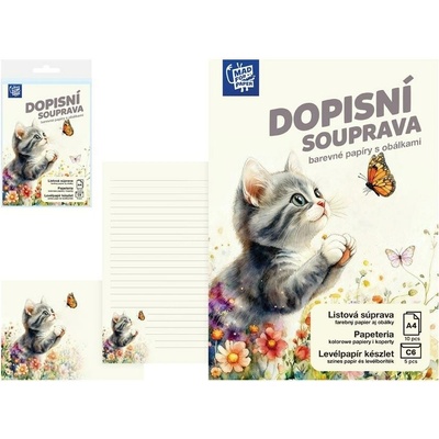 MFP paper Dopisní papír barevný LUX 5+10 (Kočka)