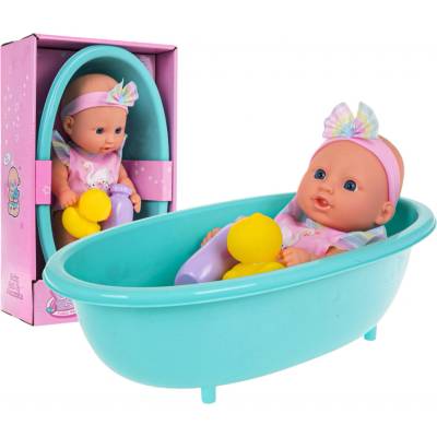 Majlo Toys panenka s vaničkou a příslušenstvím 26 cm