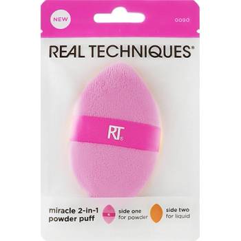 Image 1 of Real Techniques Miracle 2-In-1 Powder Puff гъбичка за пудра и фон дьо тен за жени 1 бр