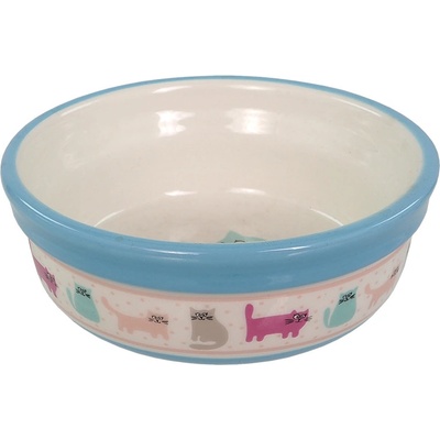 Magic Cat miska keramická barevné kočky bílá 0,3 l – Zboží Mobilmania