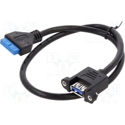 Delock 83118 USB 3.0 USB A zásuvka kolíkový konektor 19pin 0,5m