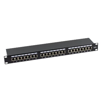 ASYTECH Networking Patch Panel 1U, FTP cat5e, 24 RJ45 порта - ASYTECH Networking ASY-PP-FTP5E-24 (ASY-PP-FTP5E-24)