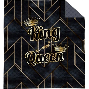 Detexpol přehoz na postel King and Queen gold 170 x 210 cm