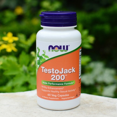 Now Foods TestoJack 200 60 rostlinných kapslí