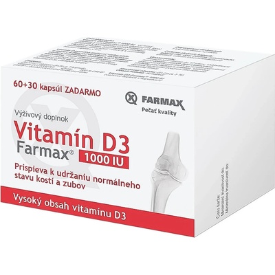 Neuraxpharm Bohemia Vitamín D3 1000 IU 90 kapsúl
