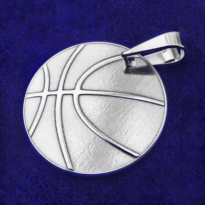 Klenotyn Strieborný prívesok basketbalová lopta KPRS170