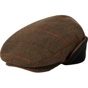 Brixton Шапка с козирка Brixton Hooligan Earflap Snap Cap - Bronze / Black / Red - размер XS (904-4887-0111)