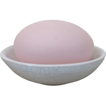 Makra vonný kámen s miskou růžový s bílou miskou