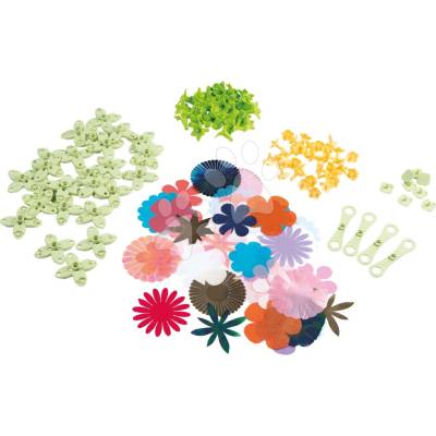 Smoby Květinové lupínky jako náhrady k ozdobnému květinářství Crea Deco Flowers Refill 98 doplňků pro výrobu 16 květin od 5 let